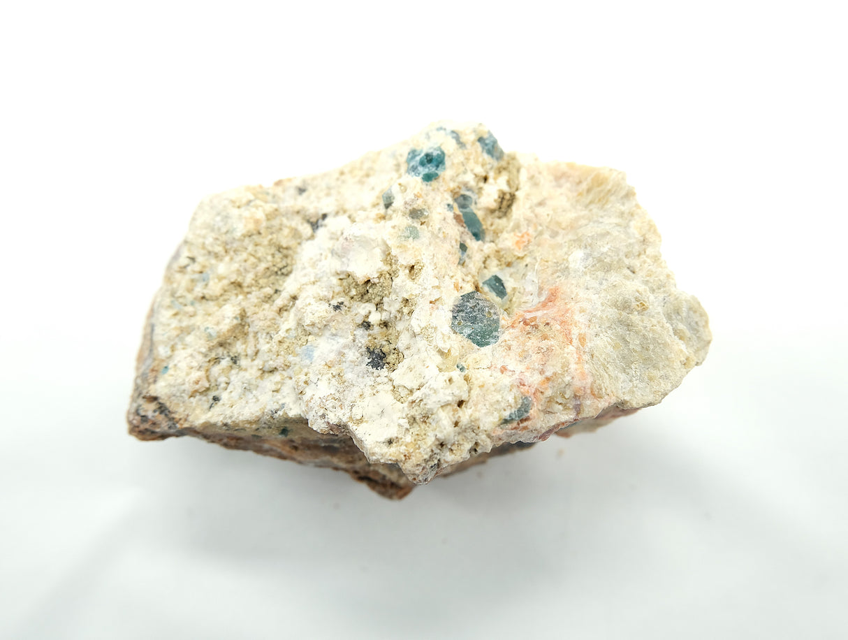 Raw Orange Calcite with Blue Apatite 03 | Ethically Sourced in Brazil