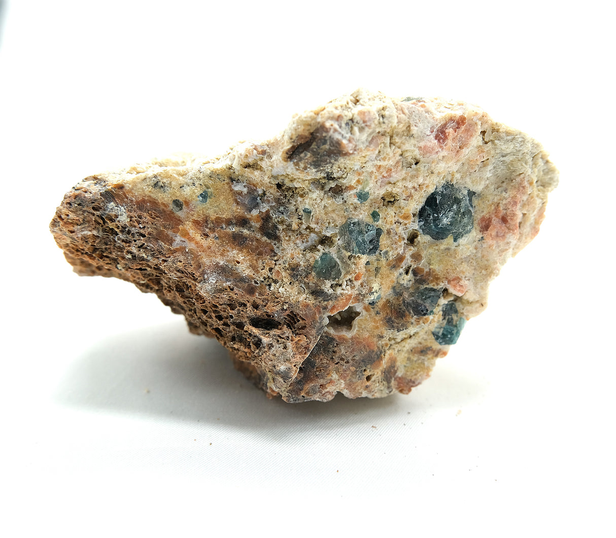 Raw Orange Calcite with Blue Apatite 03 | Ethically Sourced in Brazil