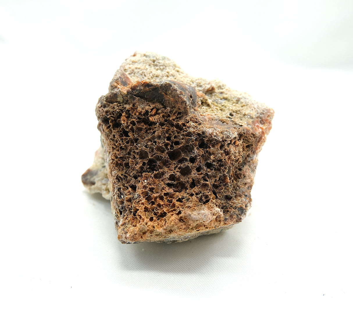 Raw Orange Calcite with Blue Apatite 03 | Ethically Sourced in Brazil