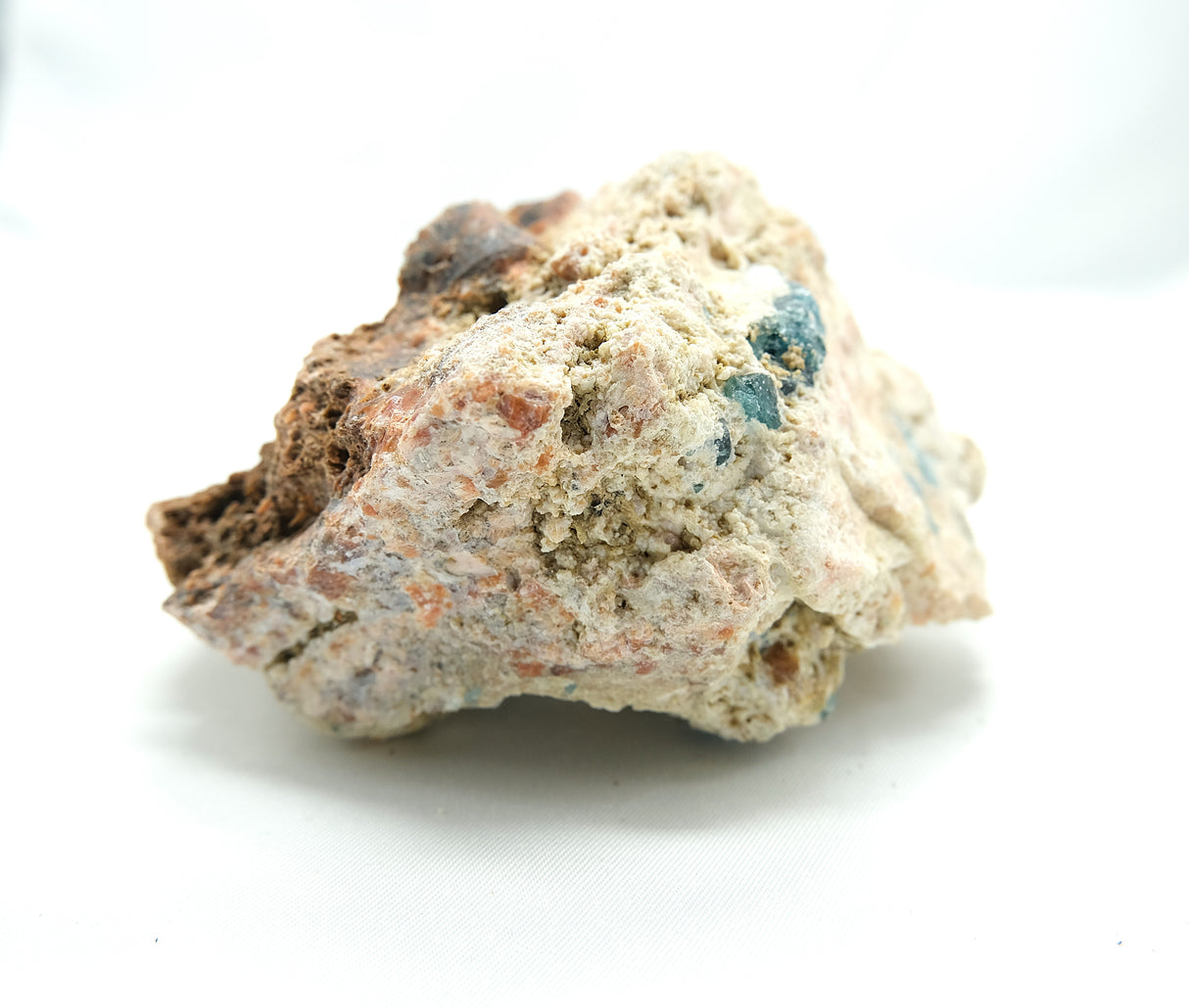 Raw Orange Calcite with Blue Apatite 03 | Ethically Sourced in Brazil