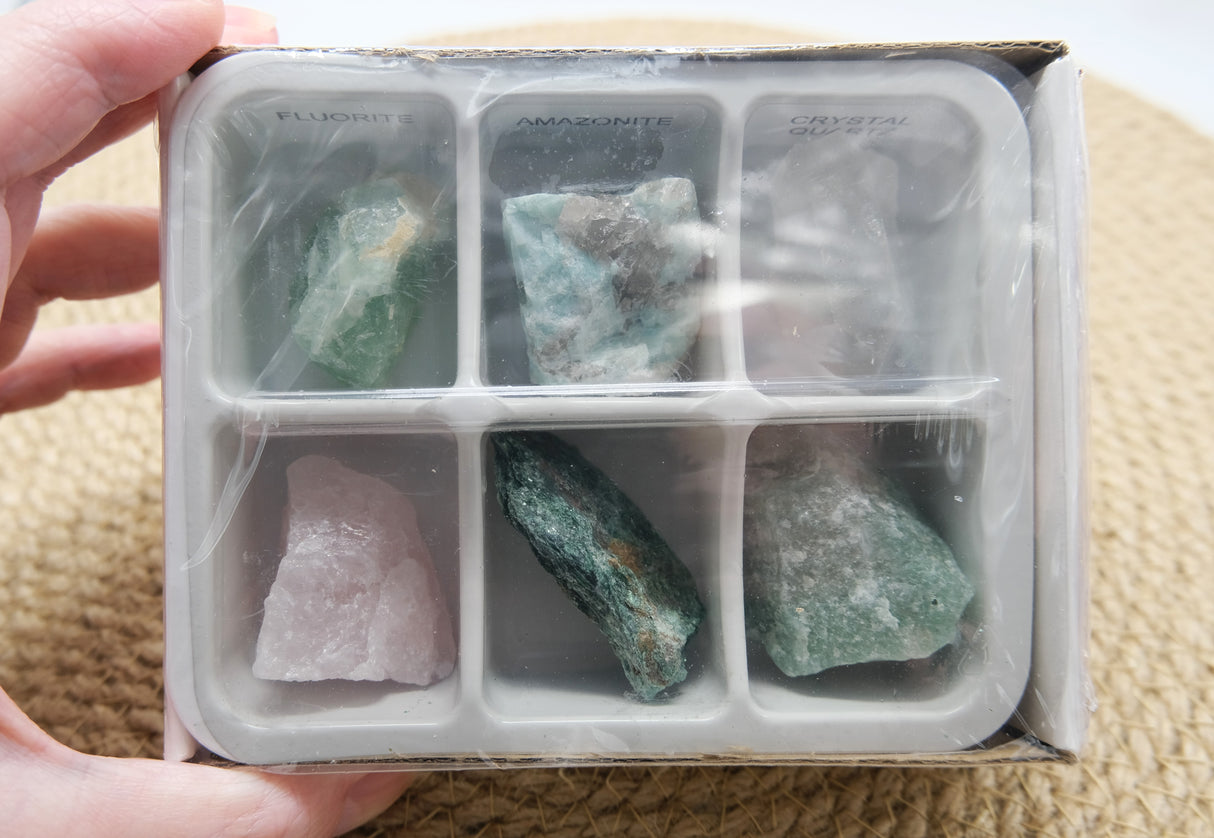 Zodiac Crystal Gift Set | Box of 6 Gemstones That Correspond With Your Zodiac Sign