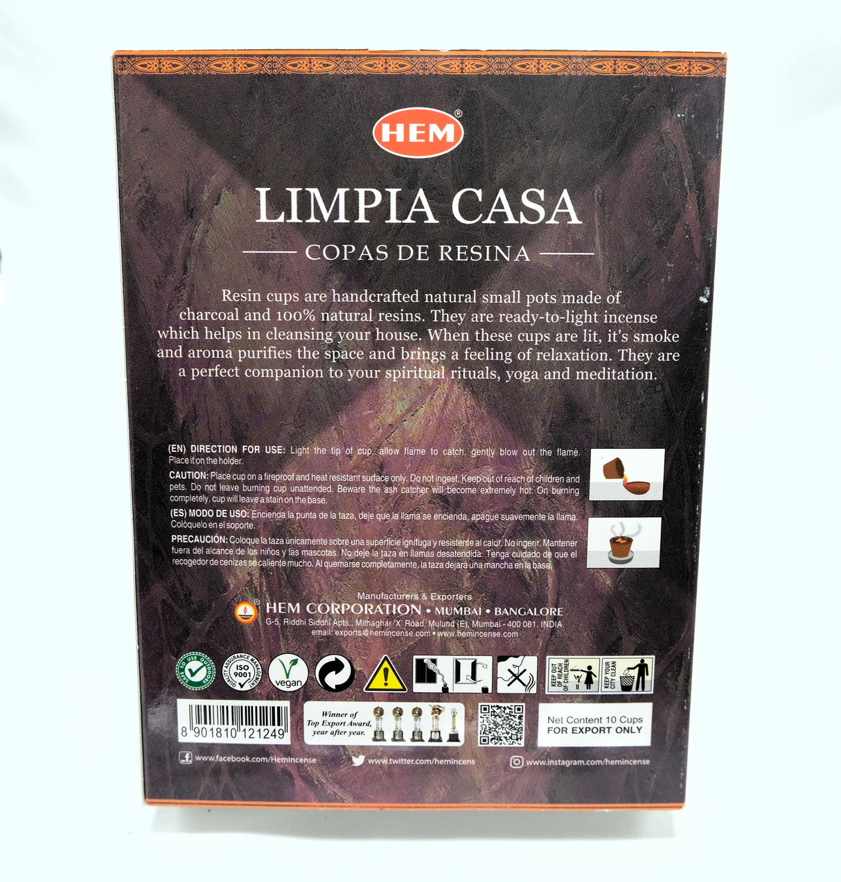 Hem Incense Resin Cups - Benzoin, Damar, 7 Powers, Pure House, And More