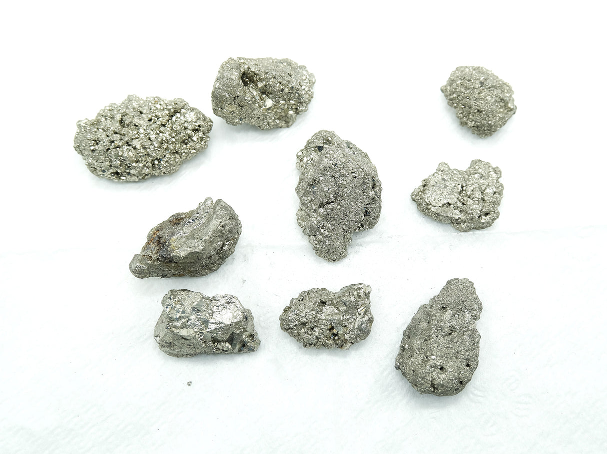 Rough Natural Pyrite Mineral Chunks | From Peru | Fools Gold