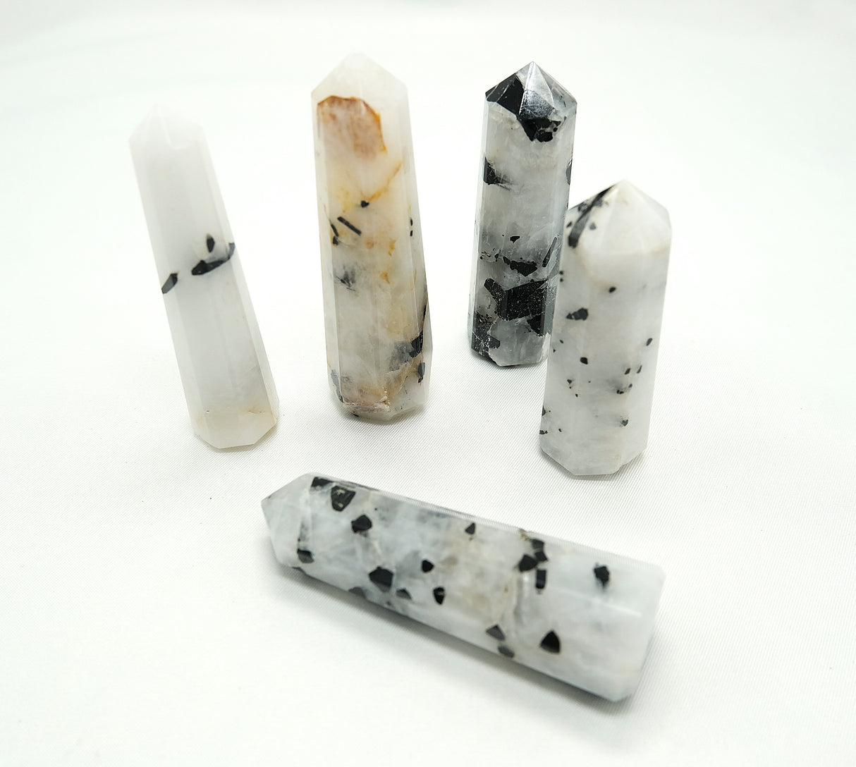 Black Tourmaline in Quartz Obelisk | Protection • Grounding • Energy Clearing • Amplification