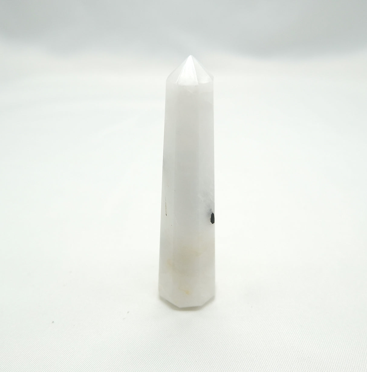 Black Tourmaline in Quartz Obelisk | Protection • Grounding • Energy Clearing • Amplification