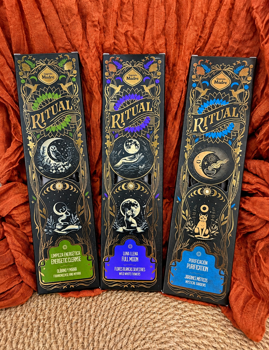 Sagrada Madre Ritual Incense Sticks – Hand-Rolled Intention Incense - Several Varieties