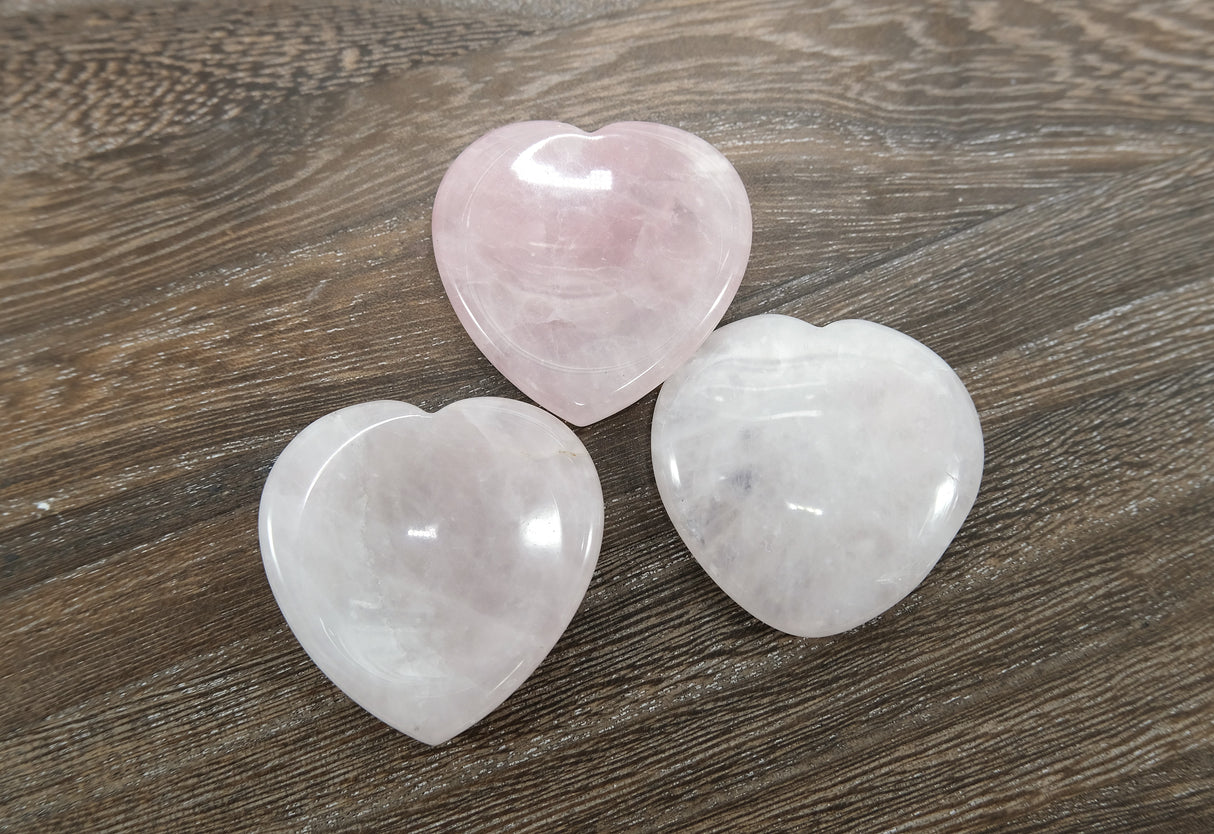 Various Heart Shaped Worry Stones