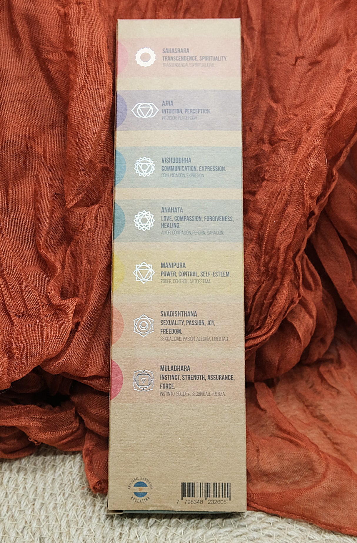 Sagrada Madre Seven Chakras Handmade Incense Sticks