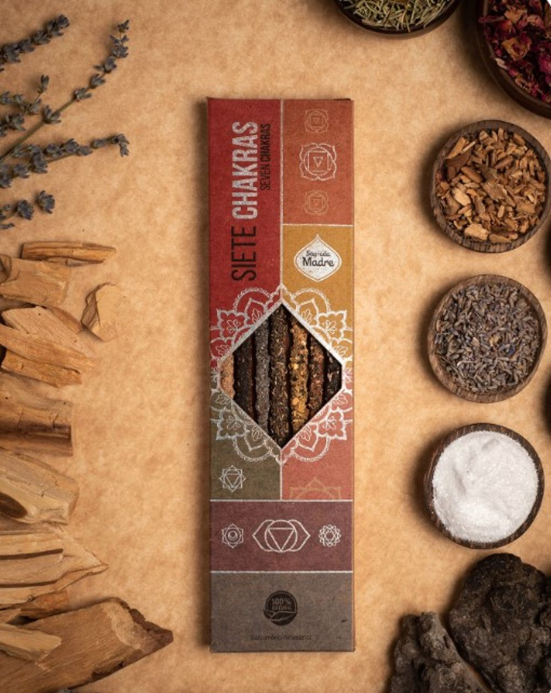 Sagrada Madre Seven Chakras Handmade Incense Sticks