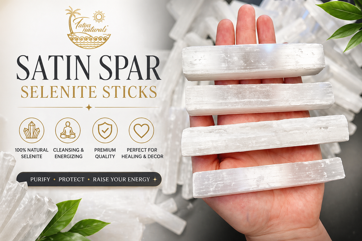 Raw Selenite Wand | 4 Inches | Reiki Charged | Ethically Sourced