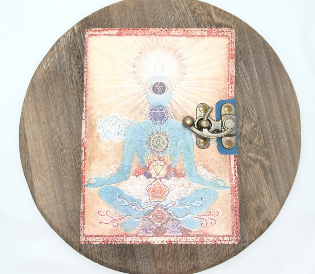 Serenity Oasis Leather Blank Page Journal | Spell Book | Journaling | Diary