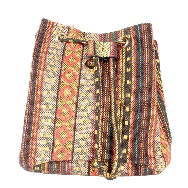 Small Gold Tones Backpack with Fringe | BOHO Backpack