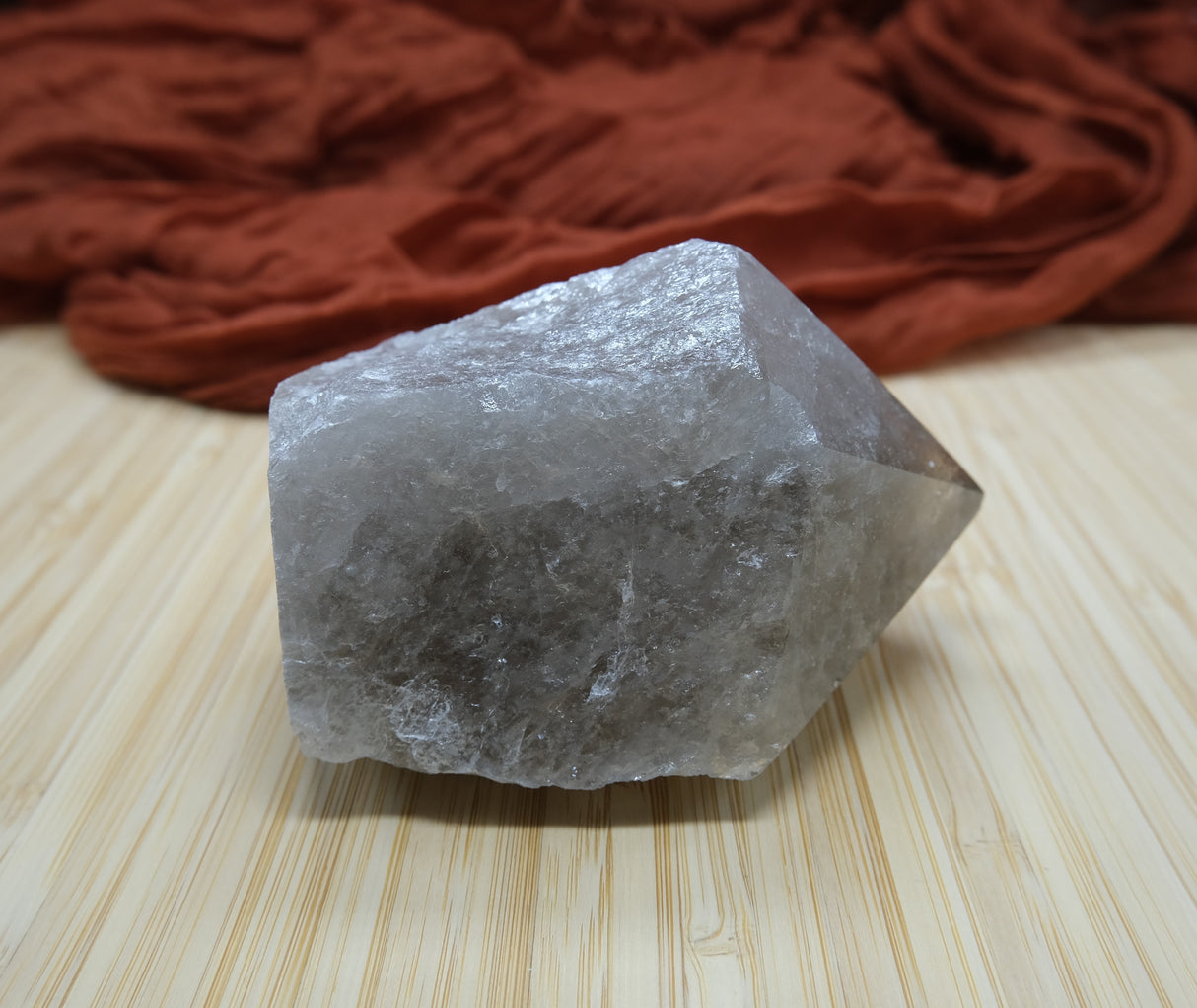 Smoky Quartz Polished Point With Flat Base 01