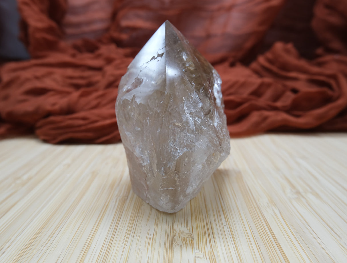 Smoky Quartz Polished Point With Flat Base 03