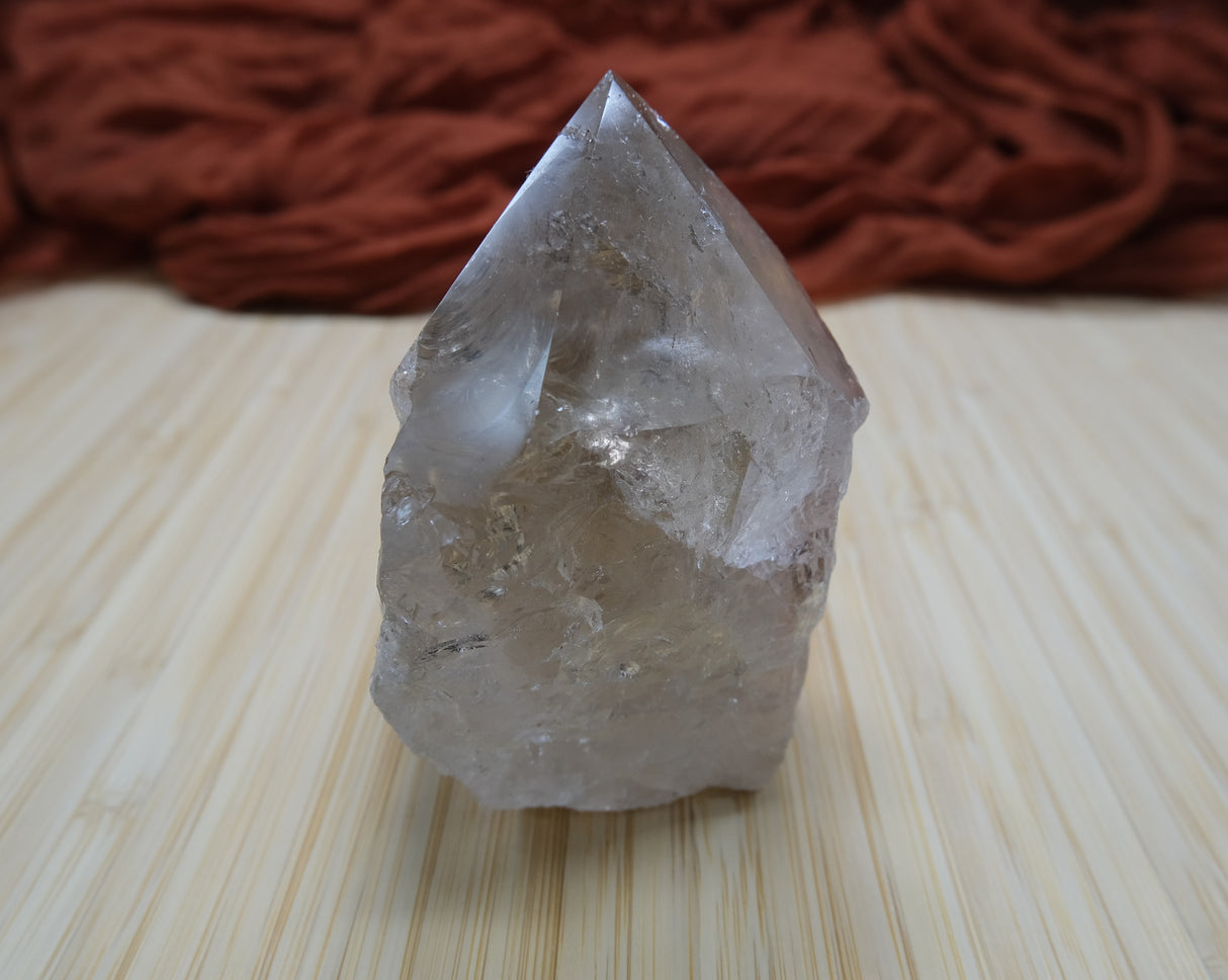 Smoky Quartz Polished Point With Flat Base 03