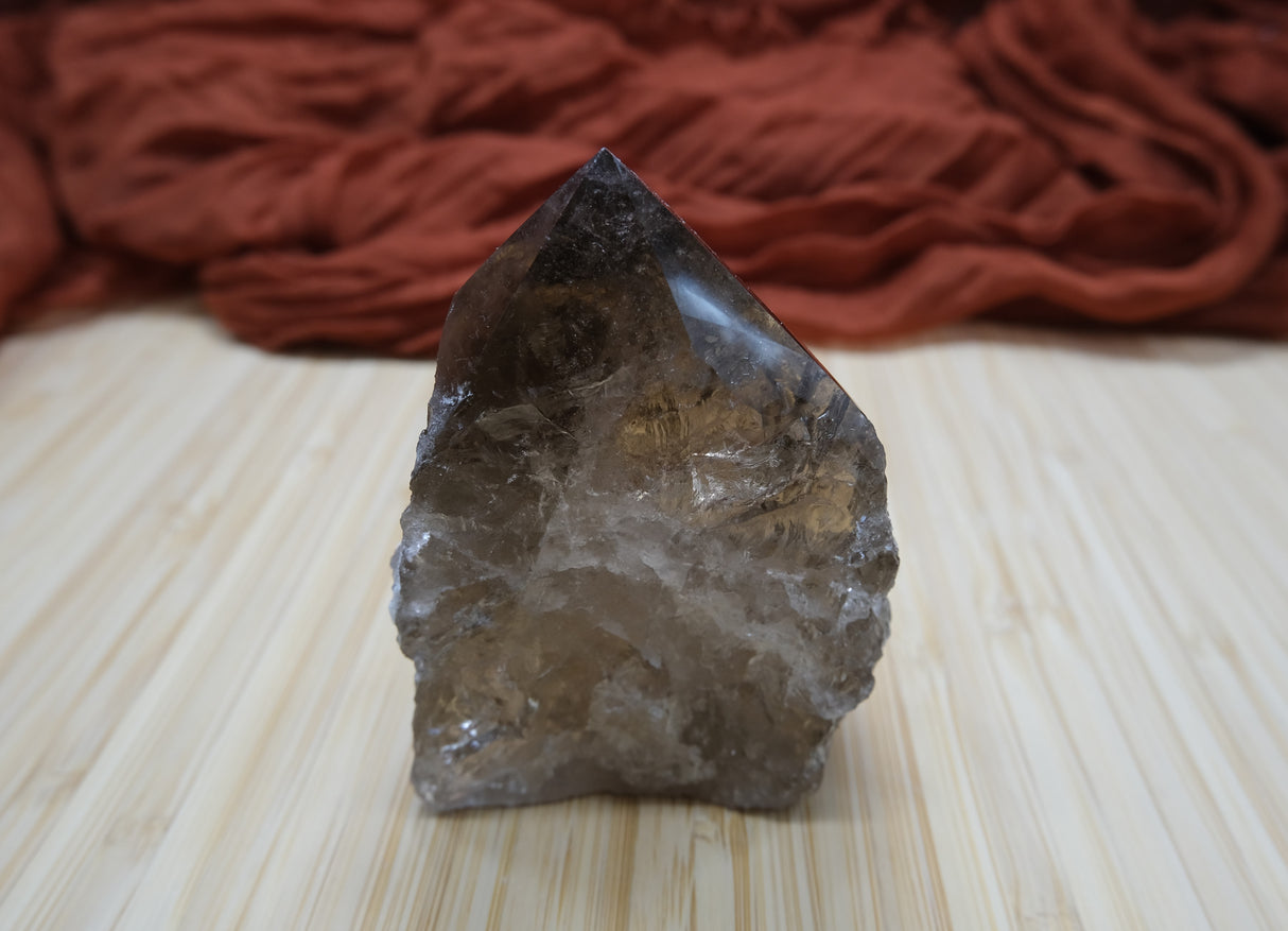 Smoky Quartz Polished Point With Flat Base 05