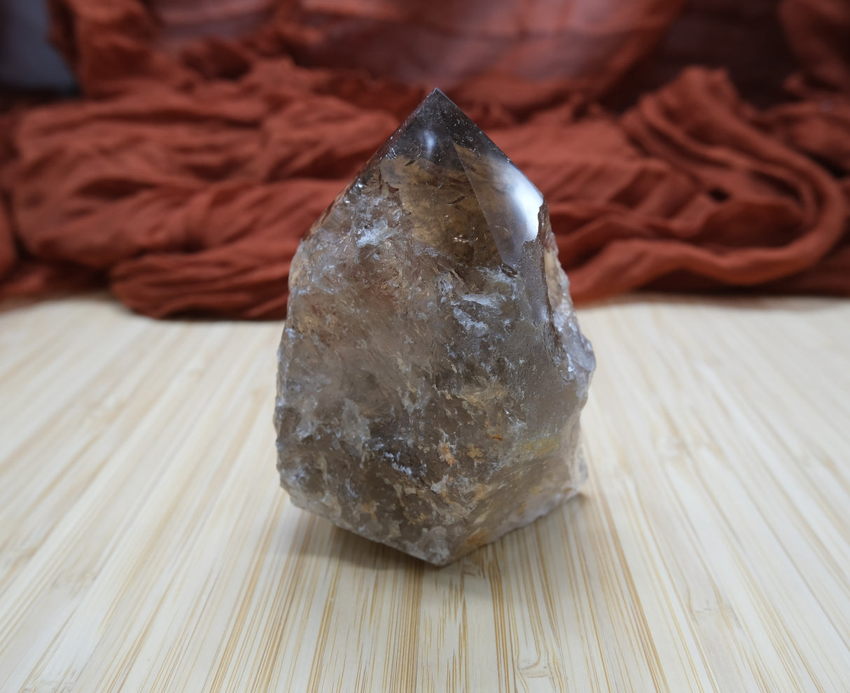 Smoky Quartz Polished Point With Flat Base 05