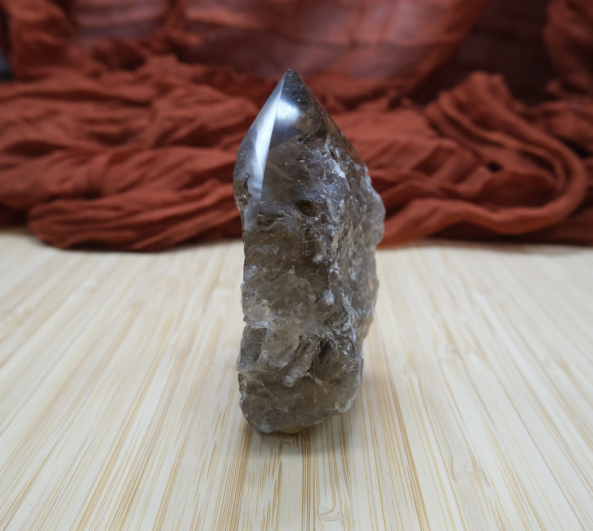 Smoky Quartz Polished Point With Flat Base 05