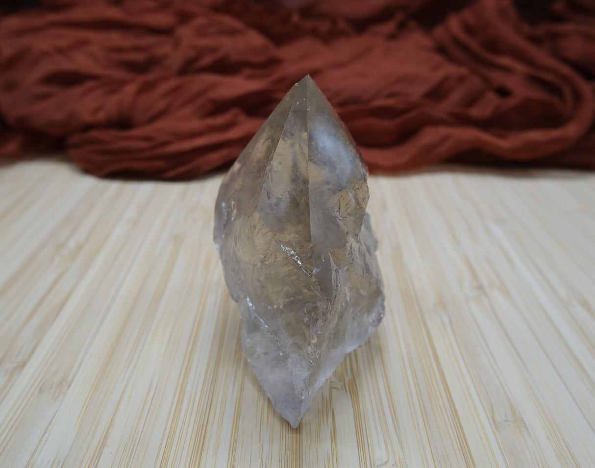 Smoky Quartz Polished Point With Flat Base 06