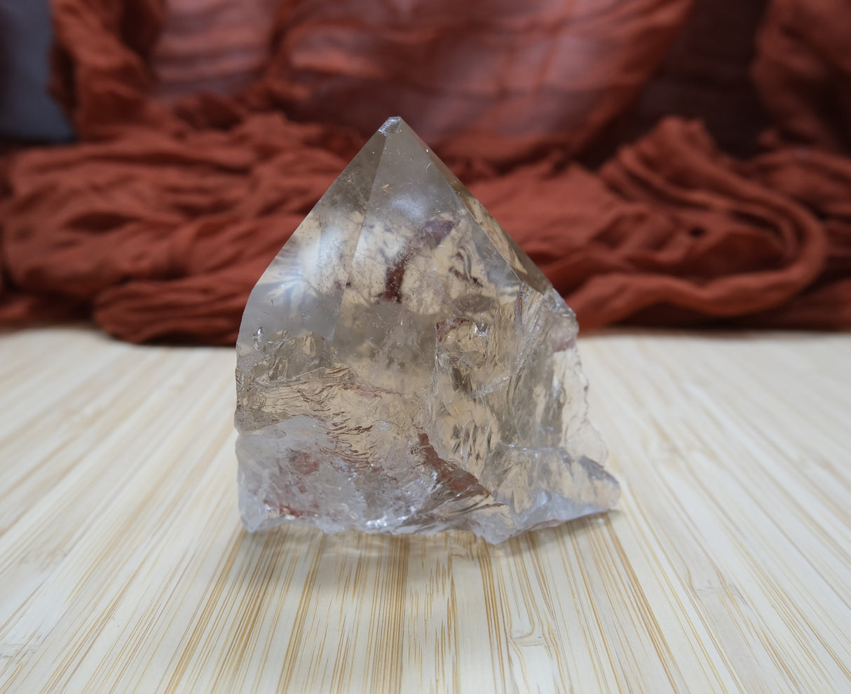 Smoky Quartz Polished Point With Flat Base 06
