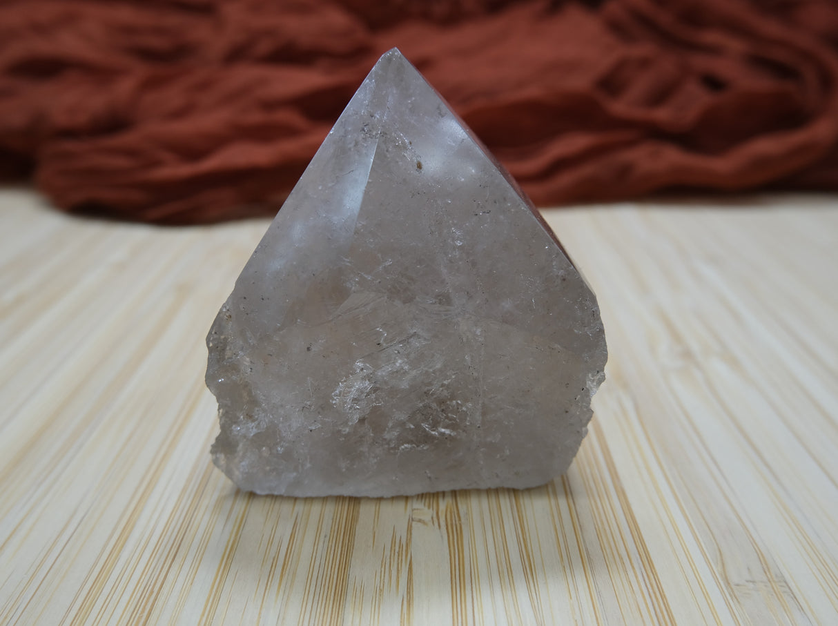 Smoky Quartz Polished Point With Flat Base 07
