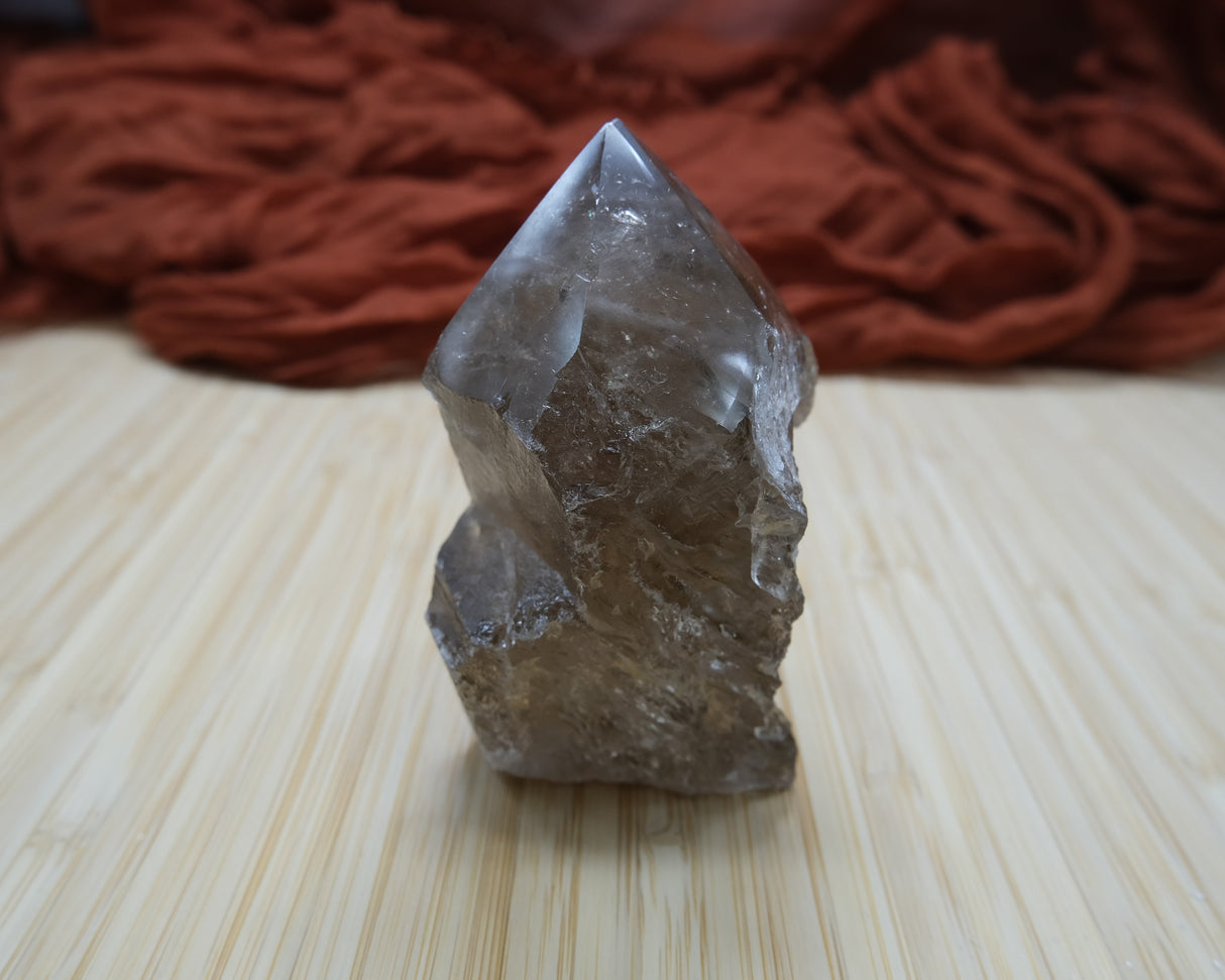 Smoky Quartz Polished Point With Flat Base 08