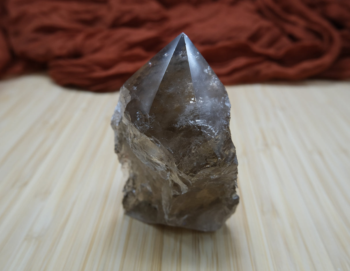 Smoky Quartz Polished Point With Flat Base 08