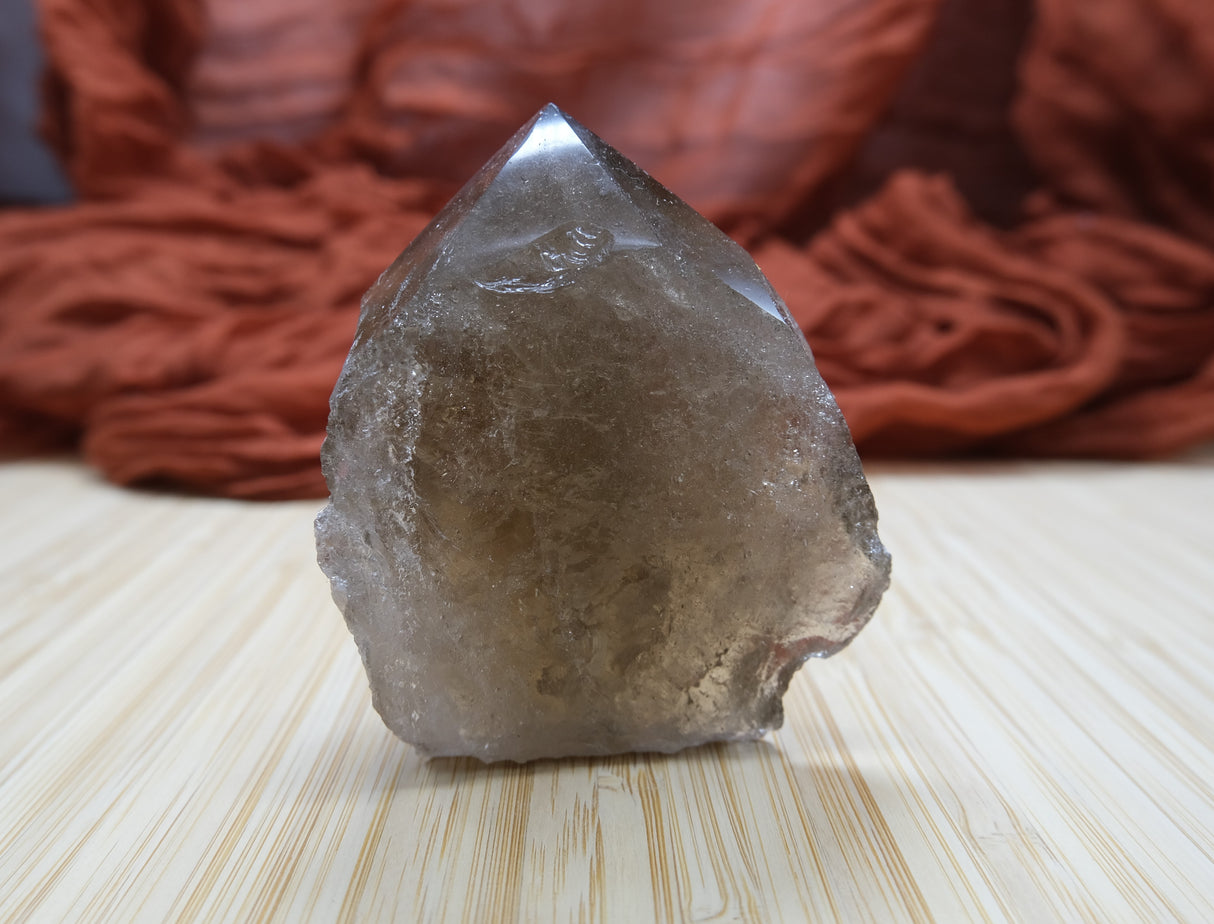 Smoky Quartz Polished Point With Flat Base 11