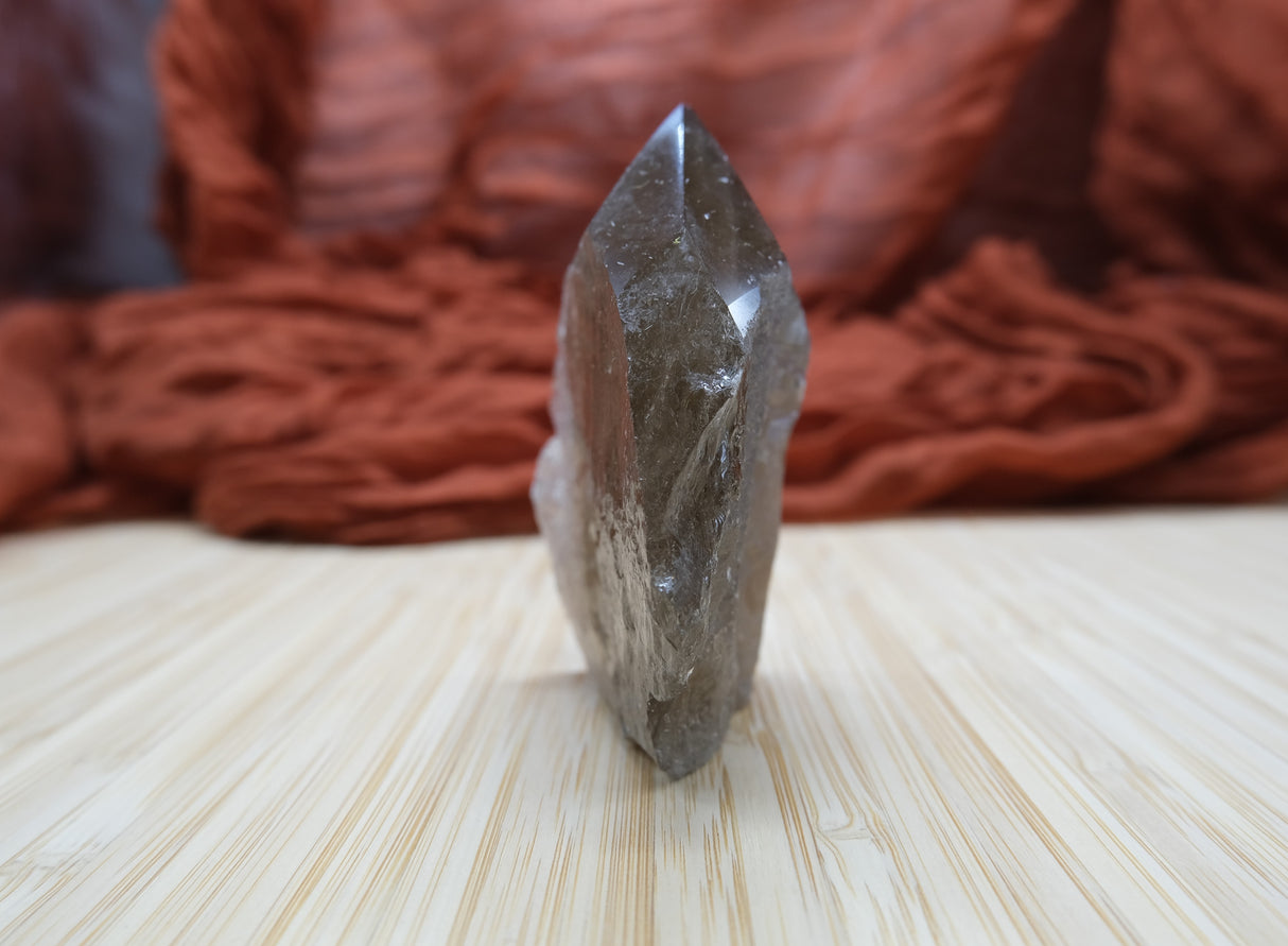 Smoky Quartz Polished Point With Flat Base 11