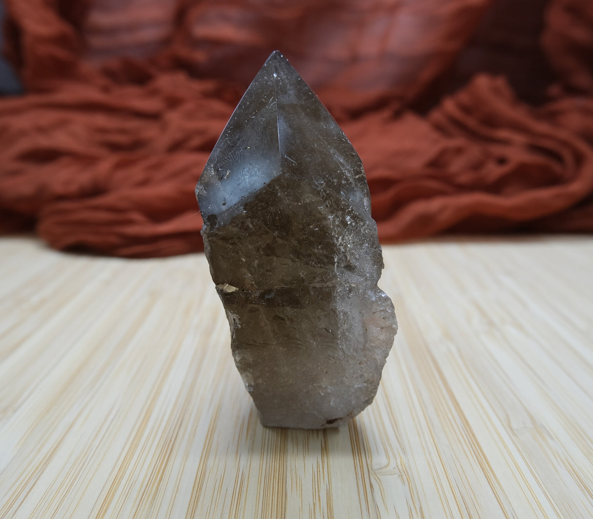 Smoky Quartz Polished Point With Flat Base 11