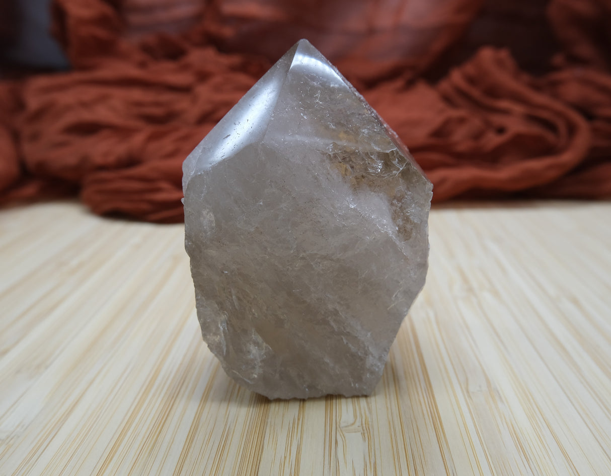 Smoky Quartz Polished Point With Flat Base 12