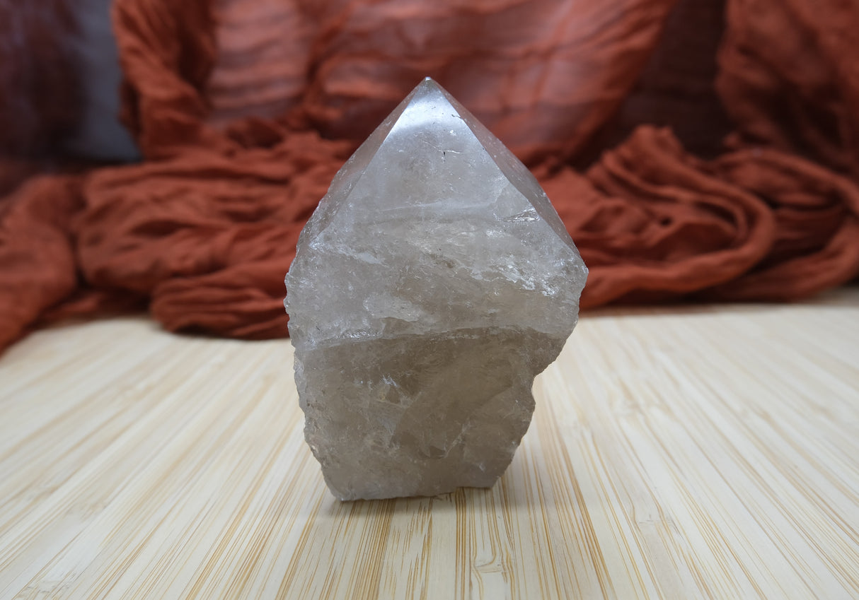 Smoky Quartz Polished Point With Flat Base 13