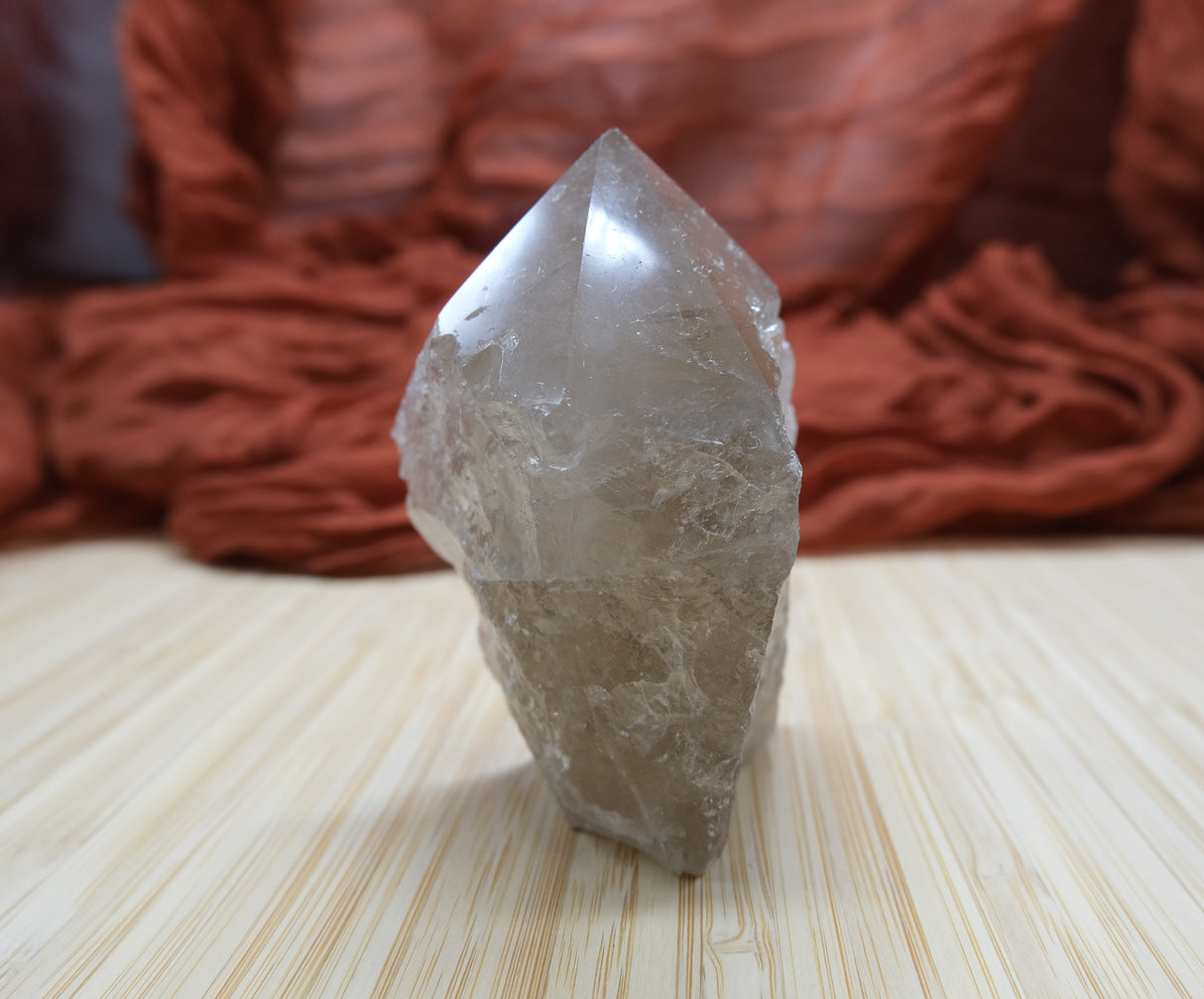 Smoky Quartz Polished Point With Flat Base 13