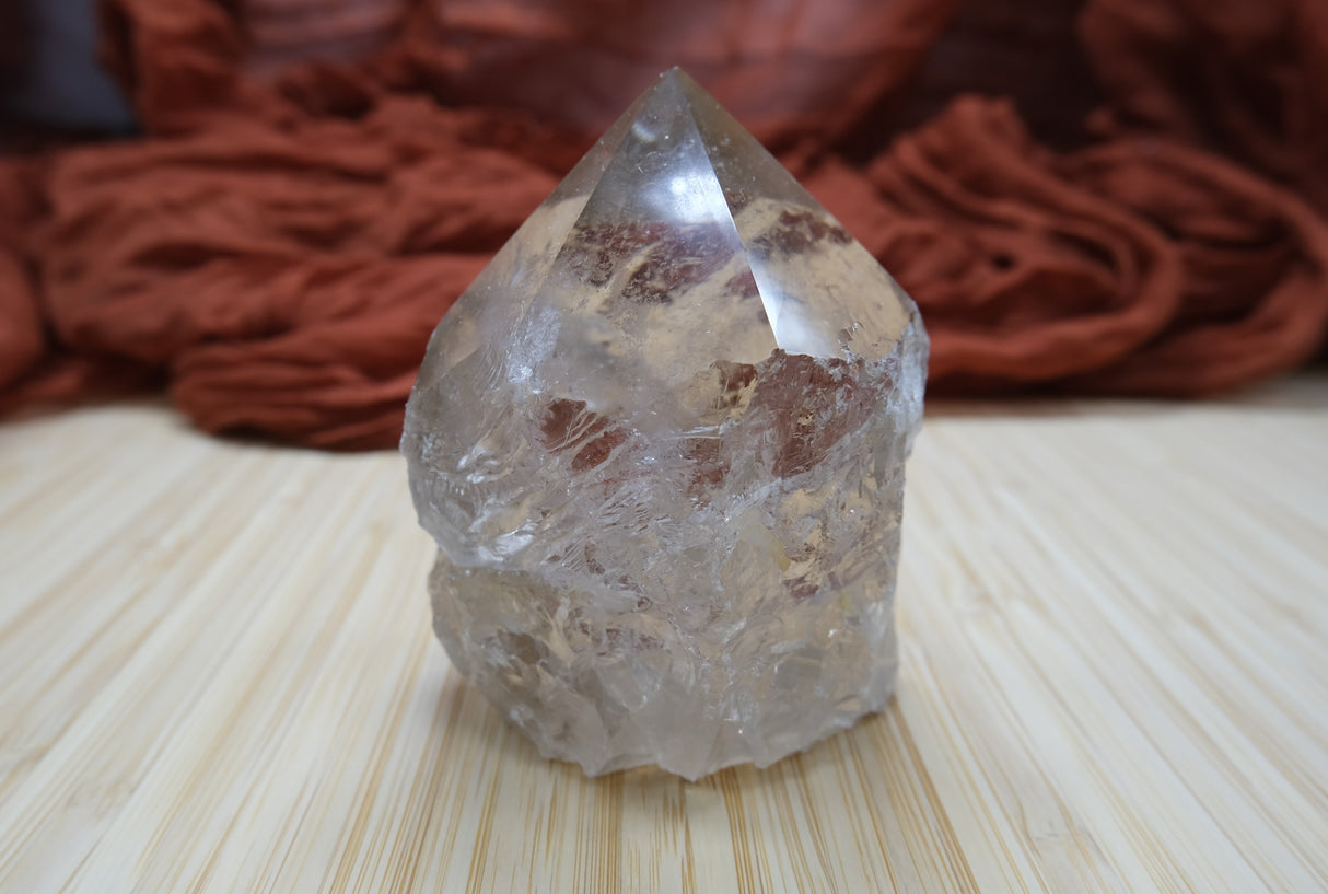 Smoky Quartz Polished Point With Flat Base 14