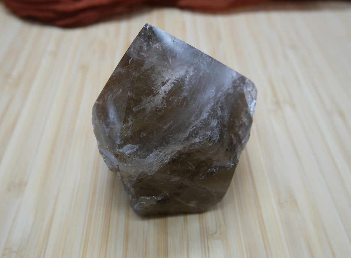 Smoky Quartz Polished Point With Flat Base 17