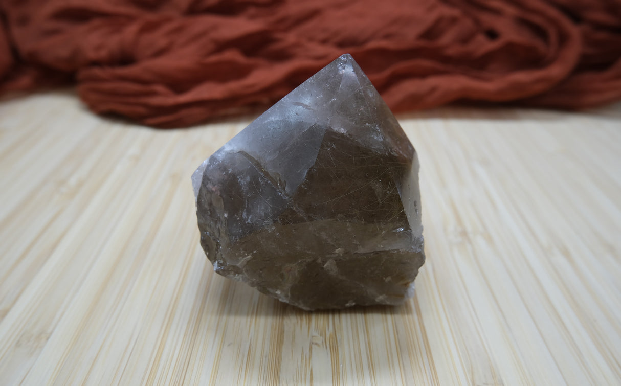 Smoky Quartz Polished Point With Flat Base 17