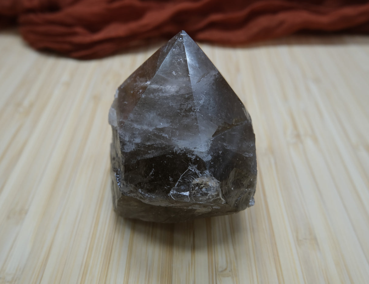 Smoky Quartz Polished Point With Flat Base 17