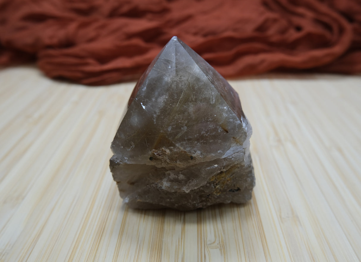 Smoky Quartz Polished Point With Flat Base 17