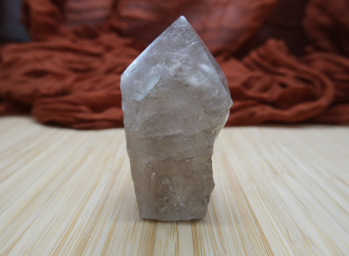 Smoky Quartz Polished Point With Flat Base 10
