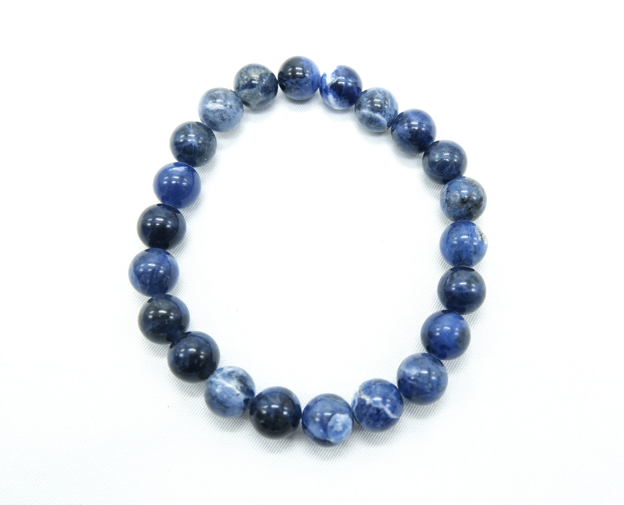 Natural Sodalite 8mm Bracelet | Speak Your Truth | Reiki Charged