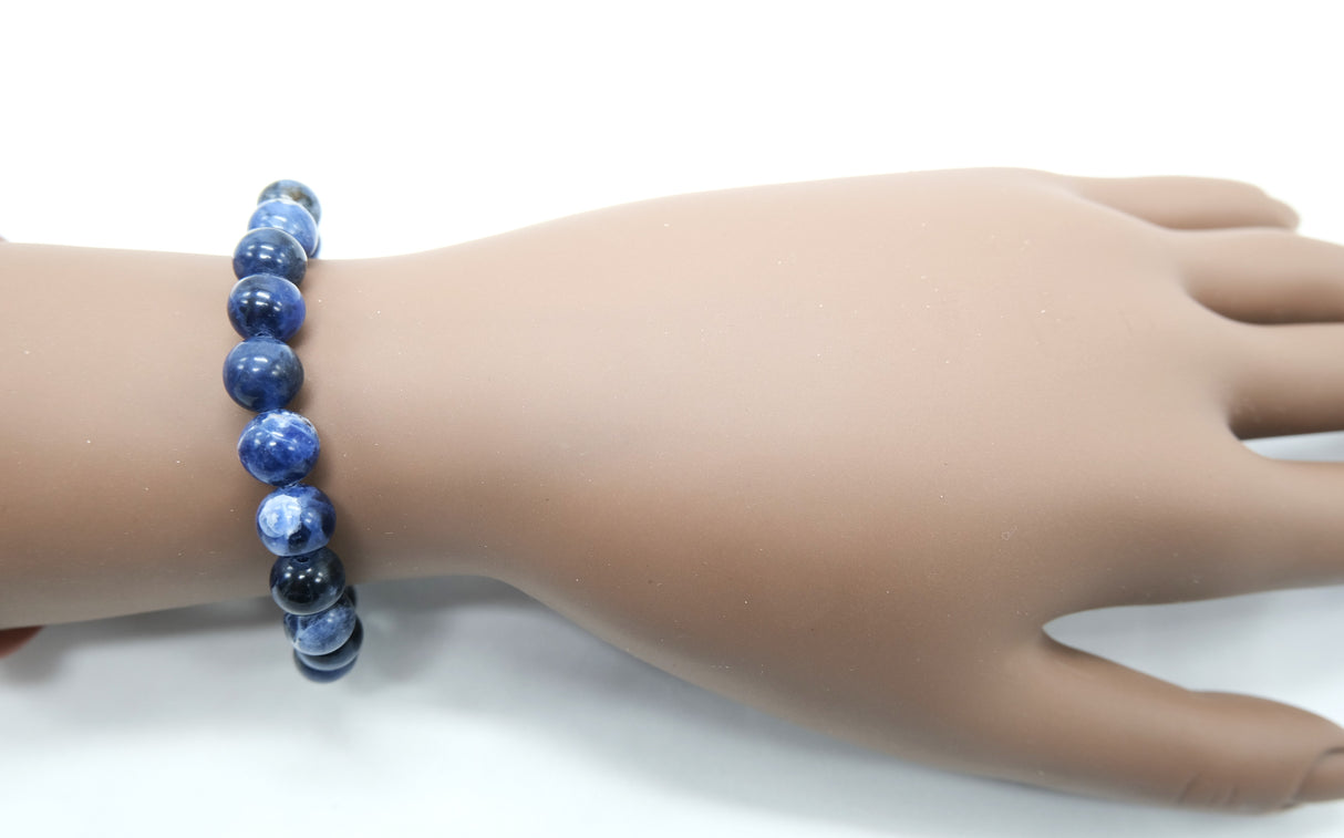 Natural Sodalite 8mm Bracelet | Speak Your Truth | Reiki Charged