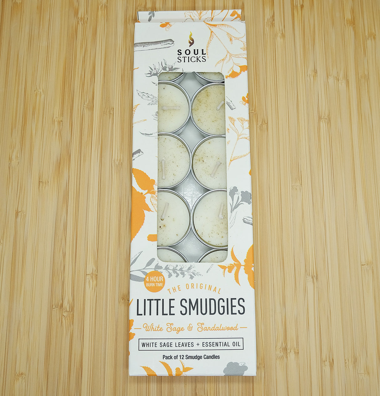 Soul Sticks White Sage Lil Smudgie Tealight Candles - Several Scents Available