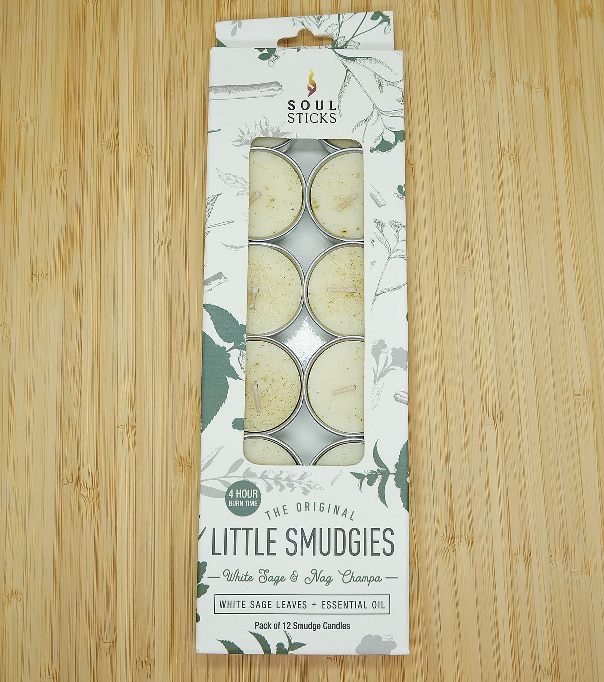 Soul Sticks White Sage Lil Smudgie Tealight Candles - Several Scents Available