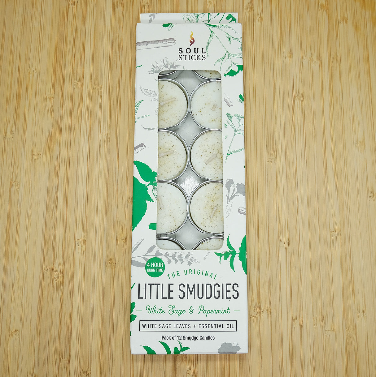 Soul Sticks White Sage Lil Smudgie Tealight Candles - Several Scents Available
