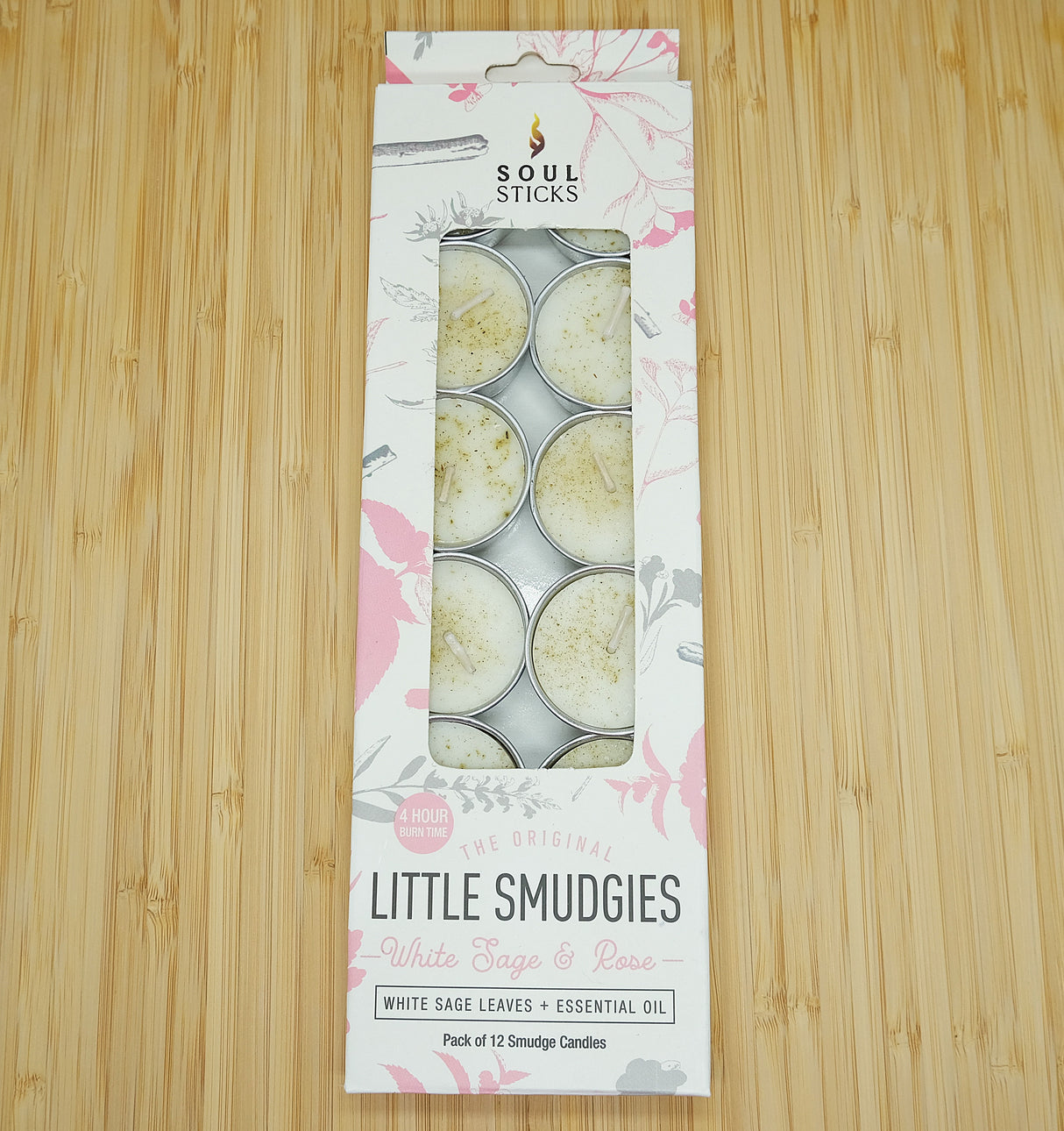 Soul Sticks White Sage Lil Smudgie Tealight Candles - Several Scents Available