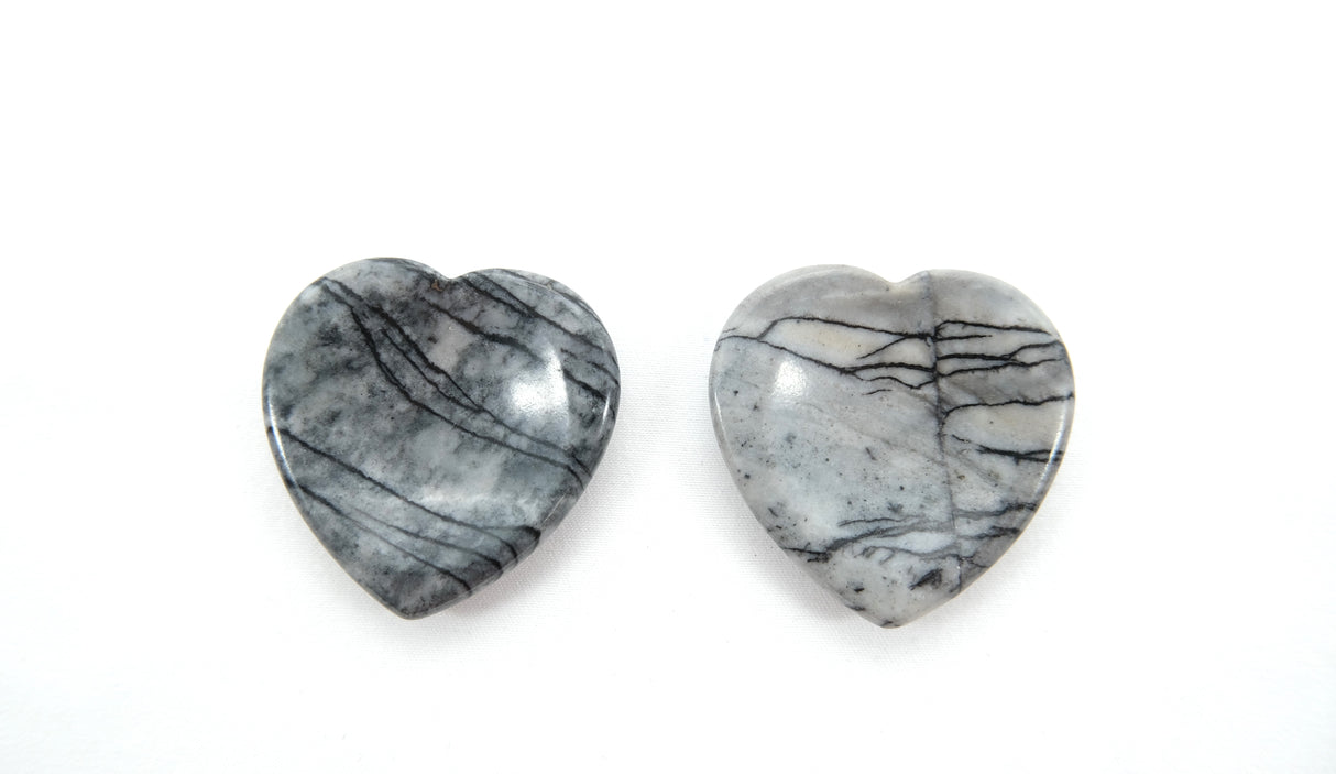 Various Heart Shaped Worry Stones