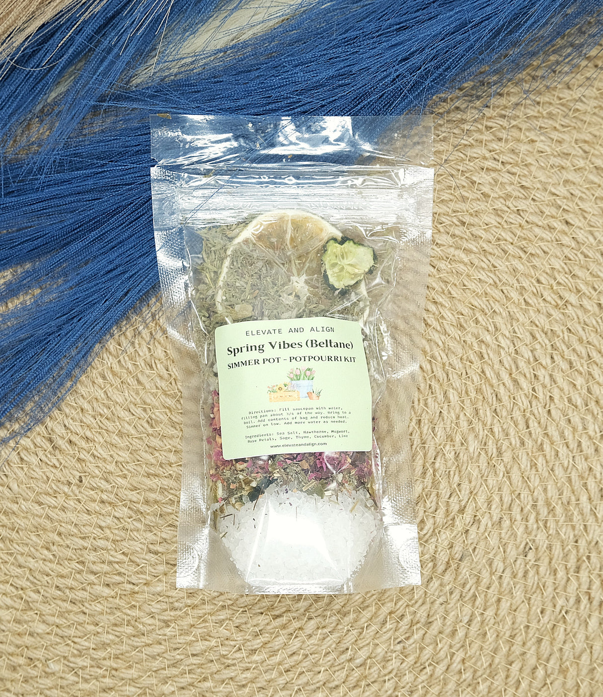 Spring Summer Winter Fall Intention Simmer Pots - Witchy Herbal Pot - Ritual Herb Pot - Natural Potpourri