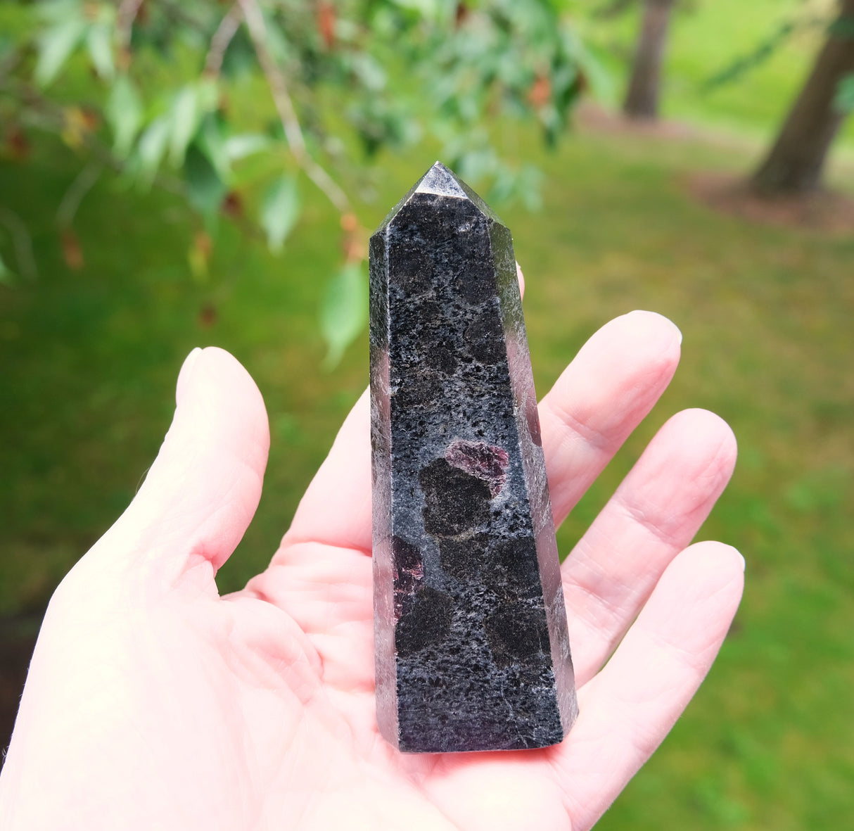 Rare Natural Staurolite and Garnet on Shist Tower | Ethically Sourced