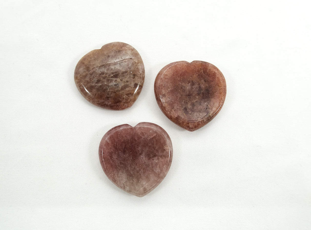 Various Heart Shaped Worry Stones