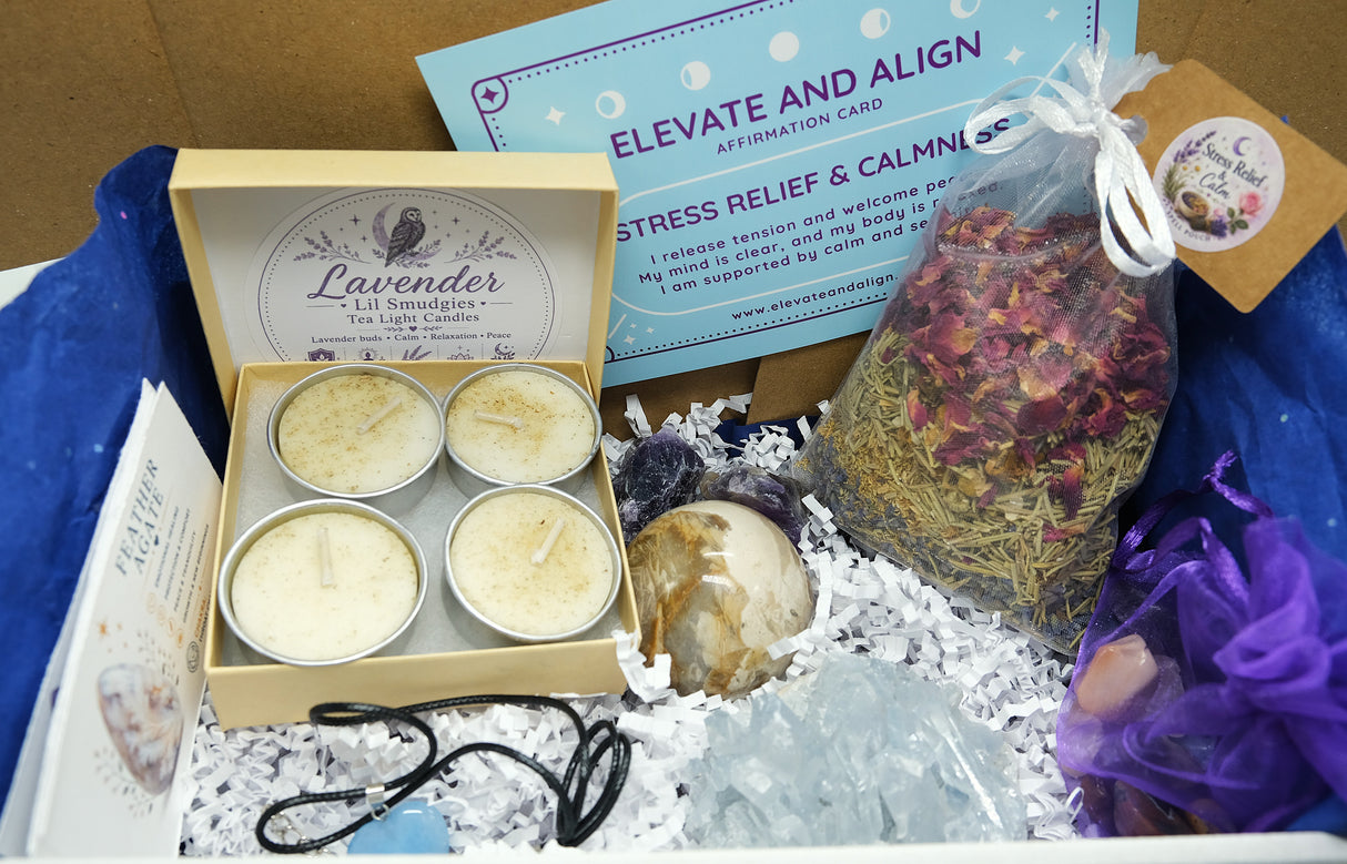 Curated Crystal & Spiritual Wellness Box | 12 Themes Available | Crystals, Herbs, Spiritual Tools & Self-Care Gifts